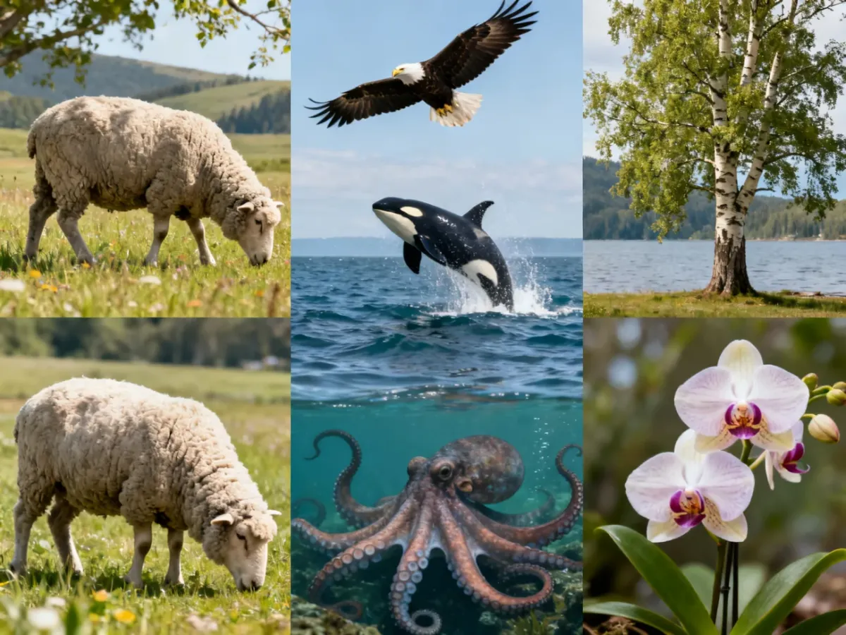 Zwierzęta i elementy przyrody na literę O w naturalnym otoczeniu